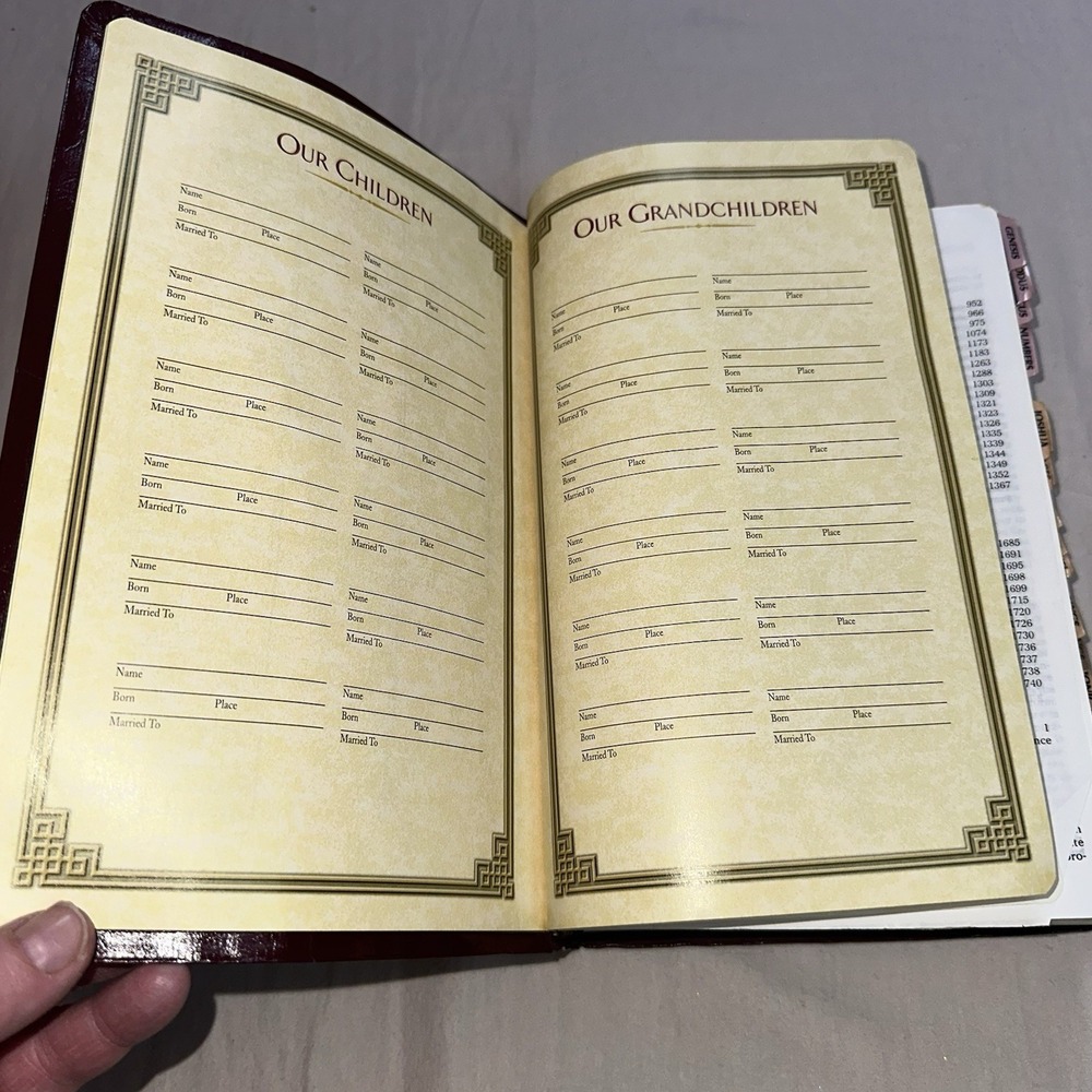 HOLY BIBLE NKJV Giant Print Center Column Reference Edition Nelson 993BG 1994 - Picture 6 of 13